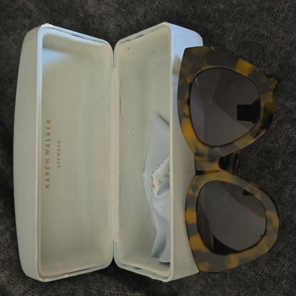 Karen Walker Anytime Tortoise Sunglasses